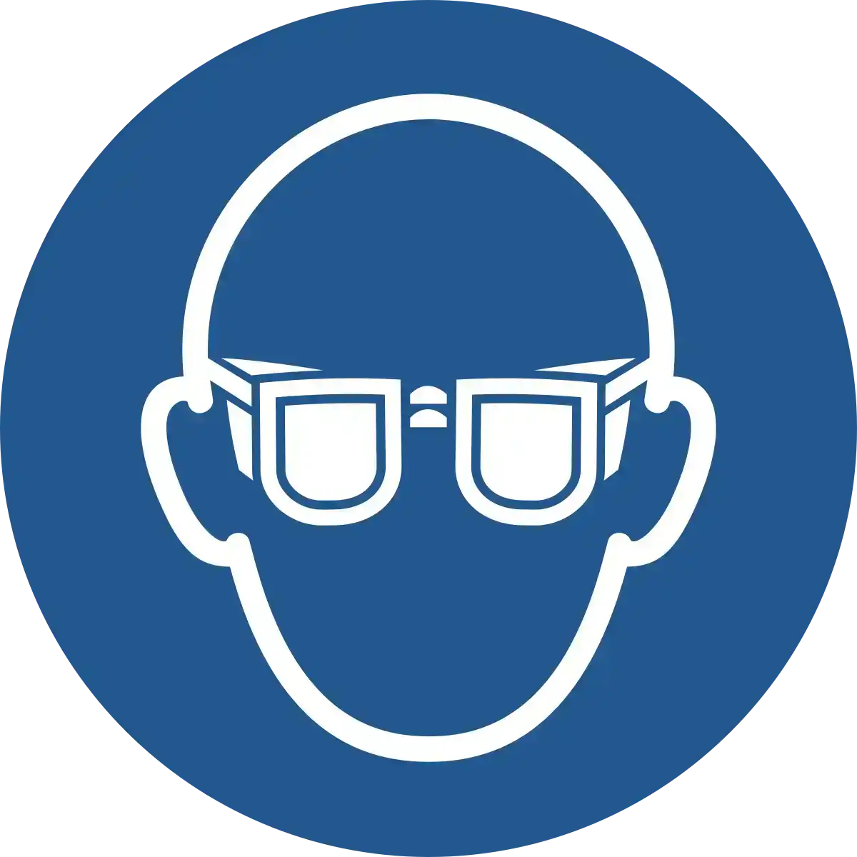 Gebotszeichen: Augenschutz tragen (ISO 7010 M004)